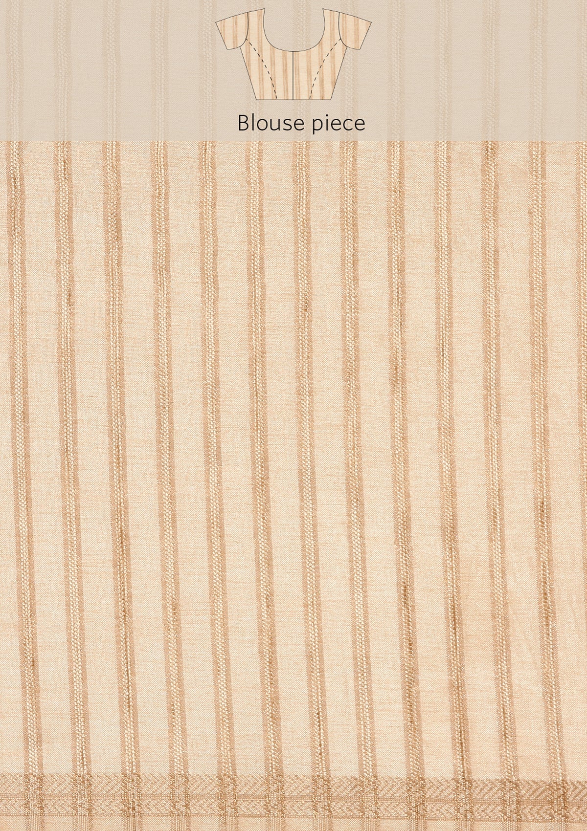 Cream Fancy Embroidery Tussar Saree - Taashi