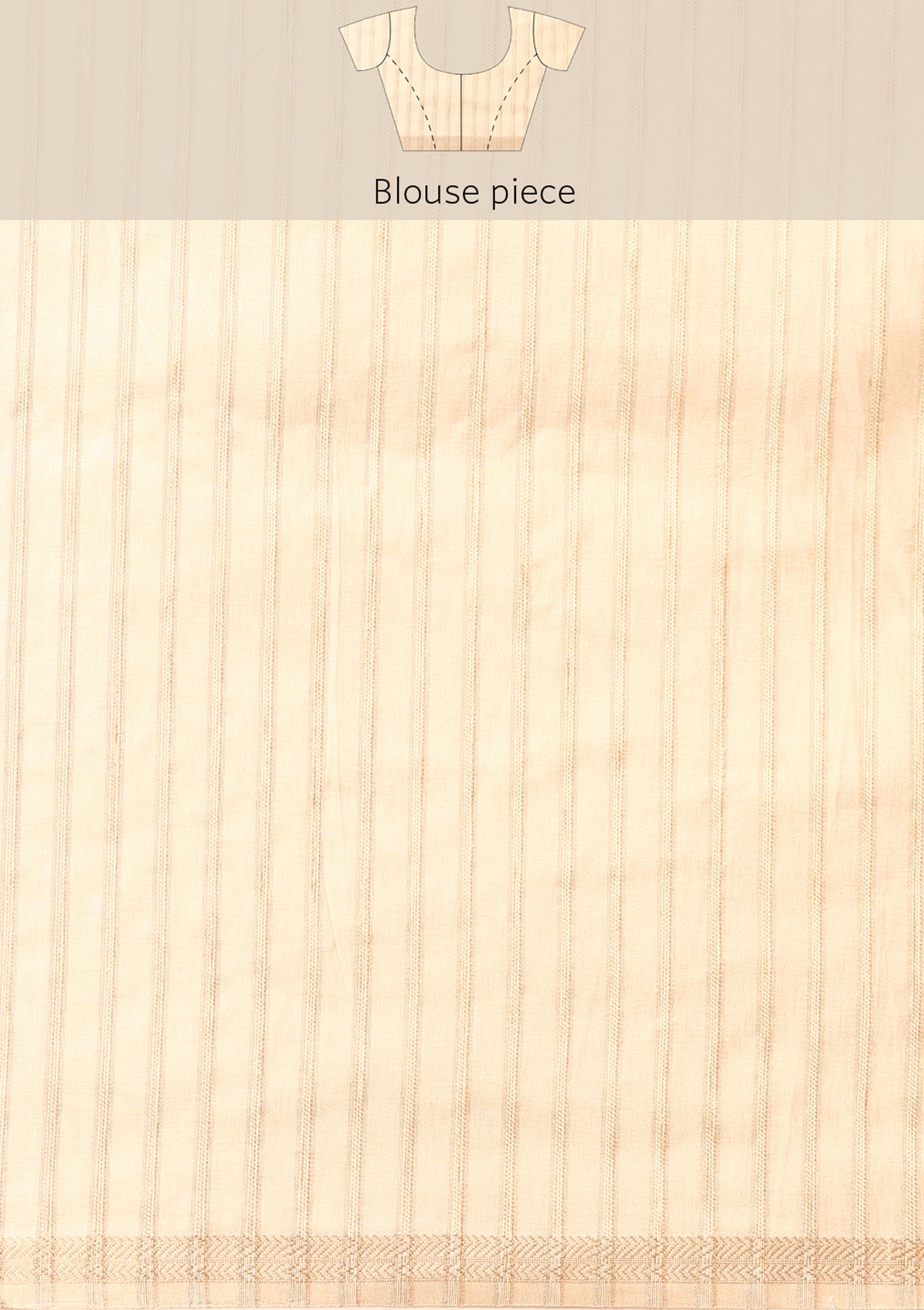 Cream Fancy Embroidery Tussar Saree - Taashi