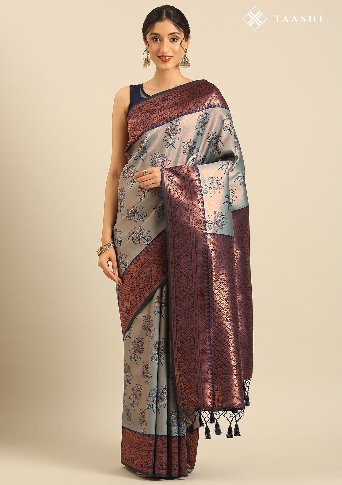 Floral Design Saree
