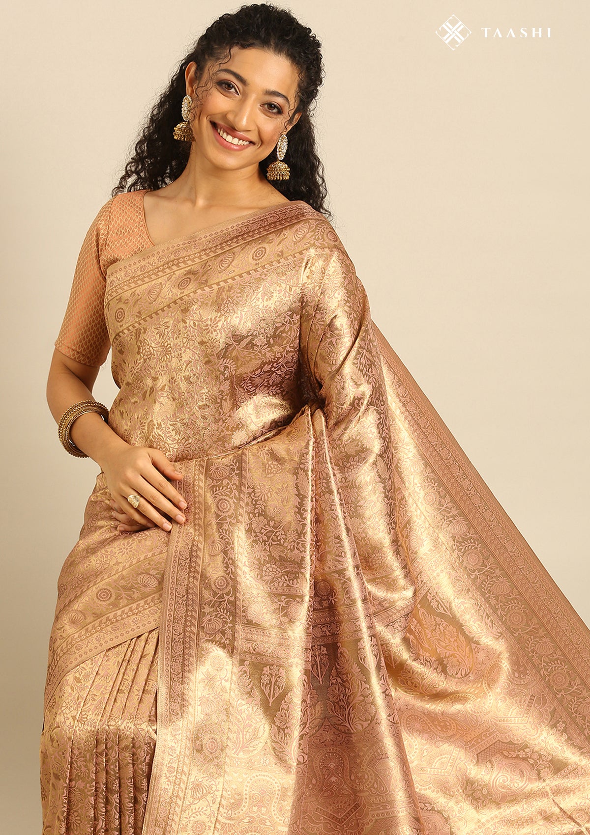 Paster Copper Banarasi Saree