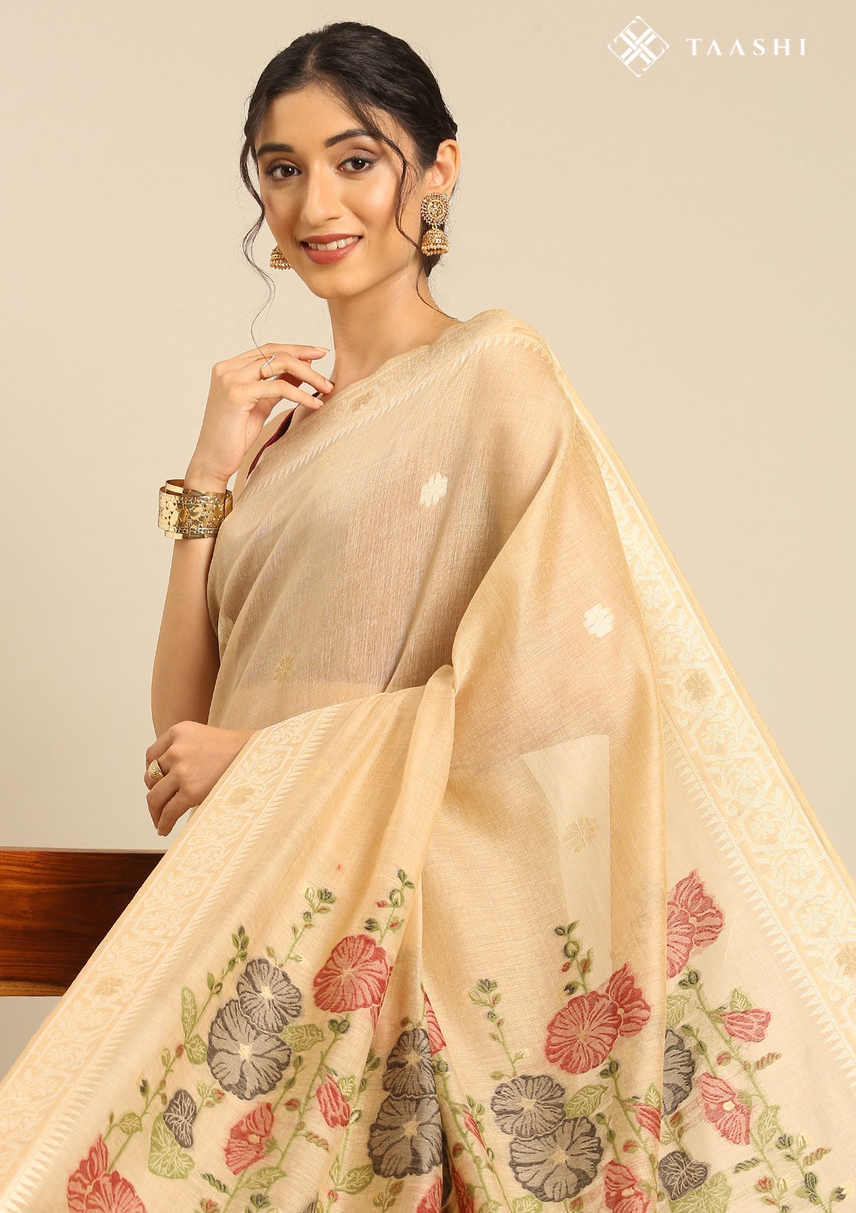 Linen Woven Saree