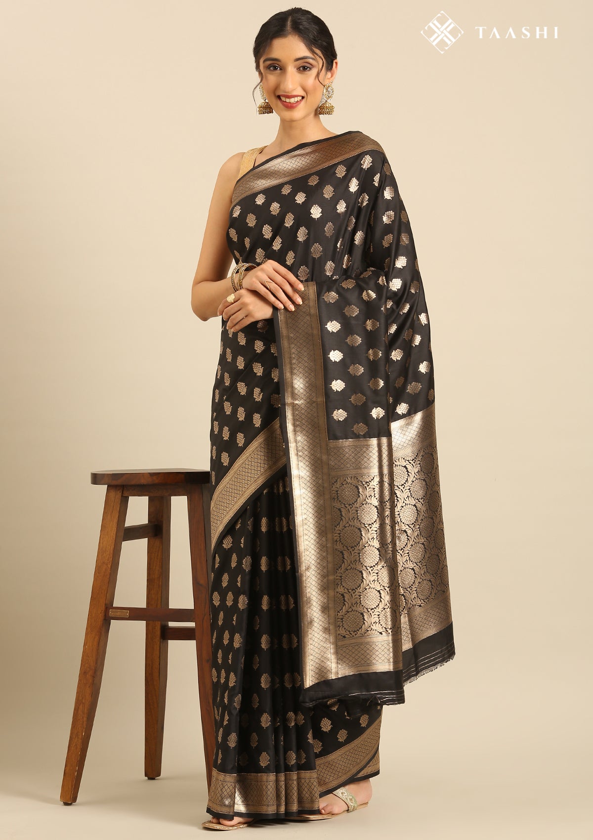 Black Art Silk Saree