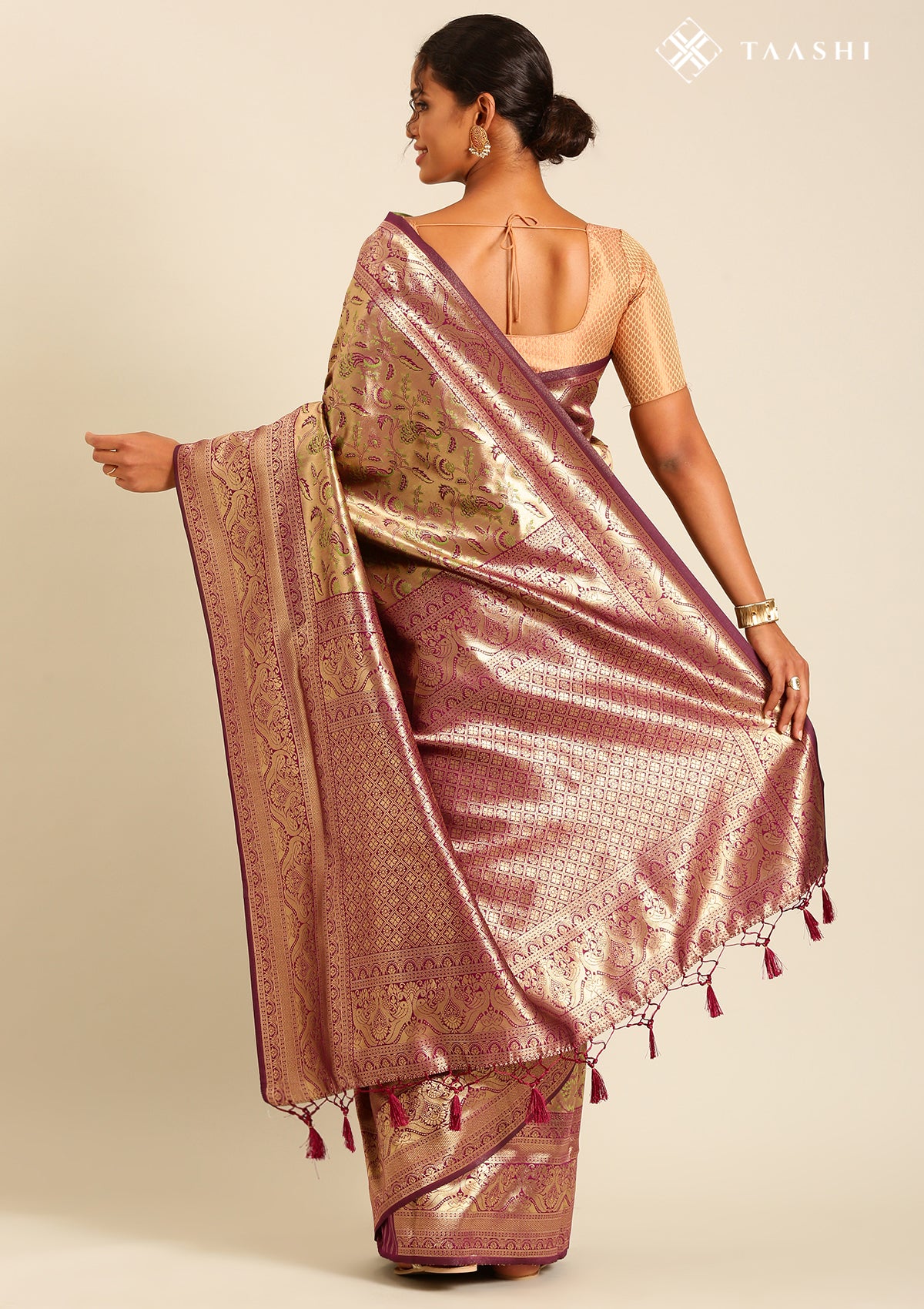 Floral Design Saree