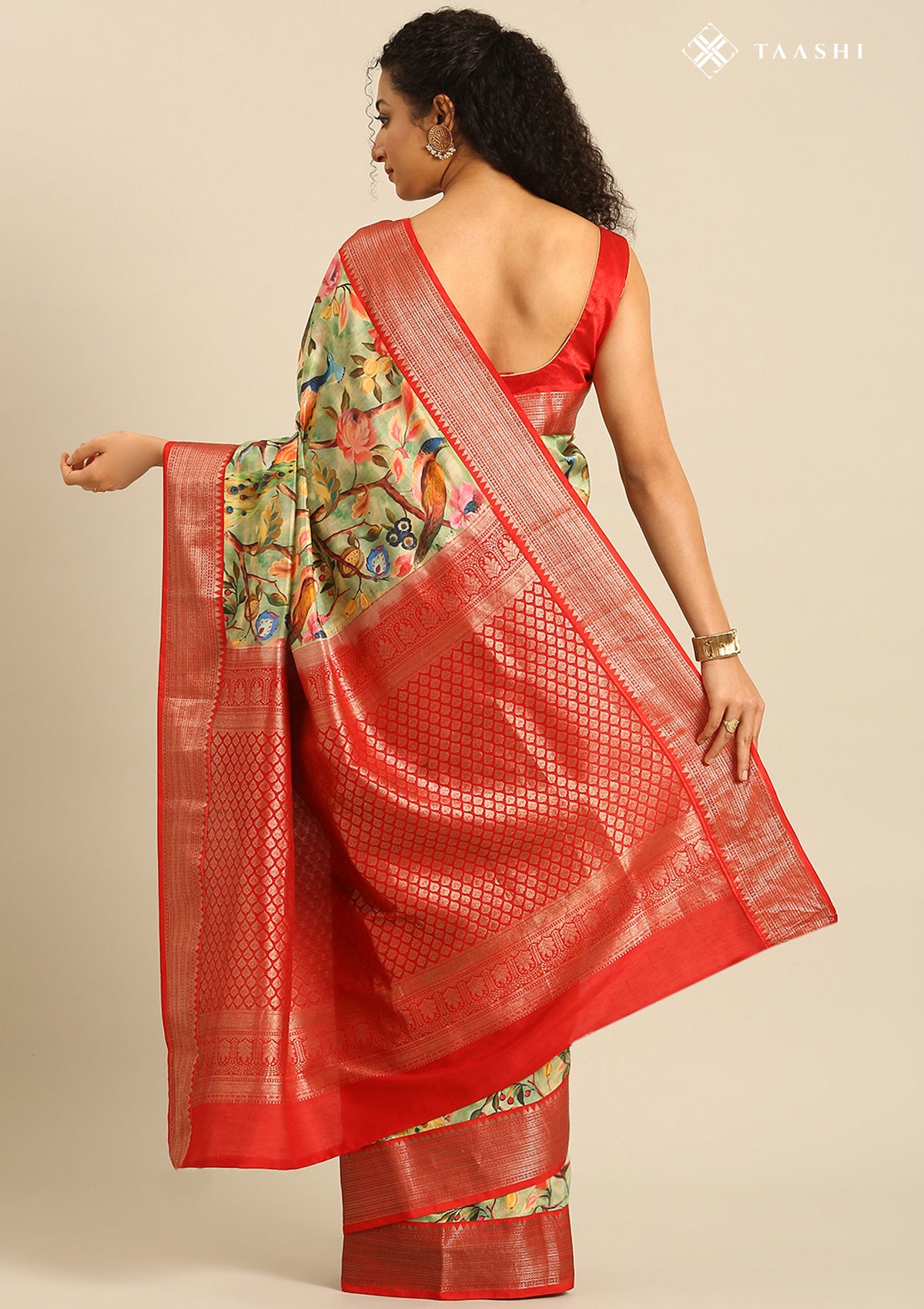 Flower Print Saree