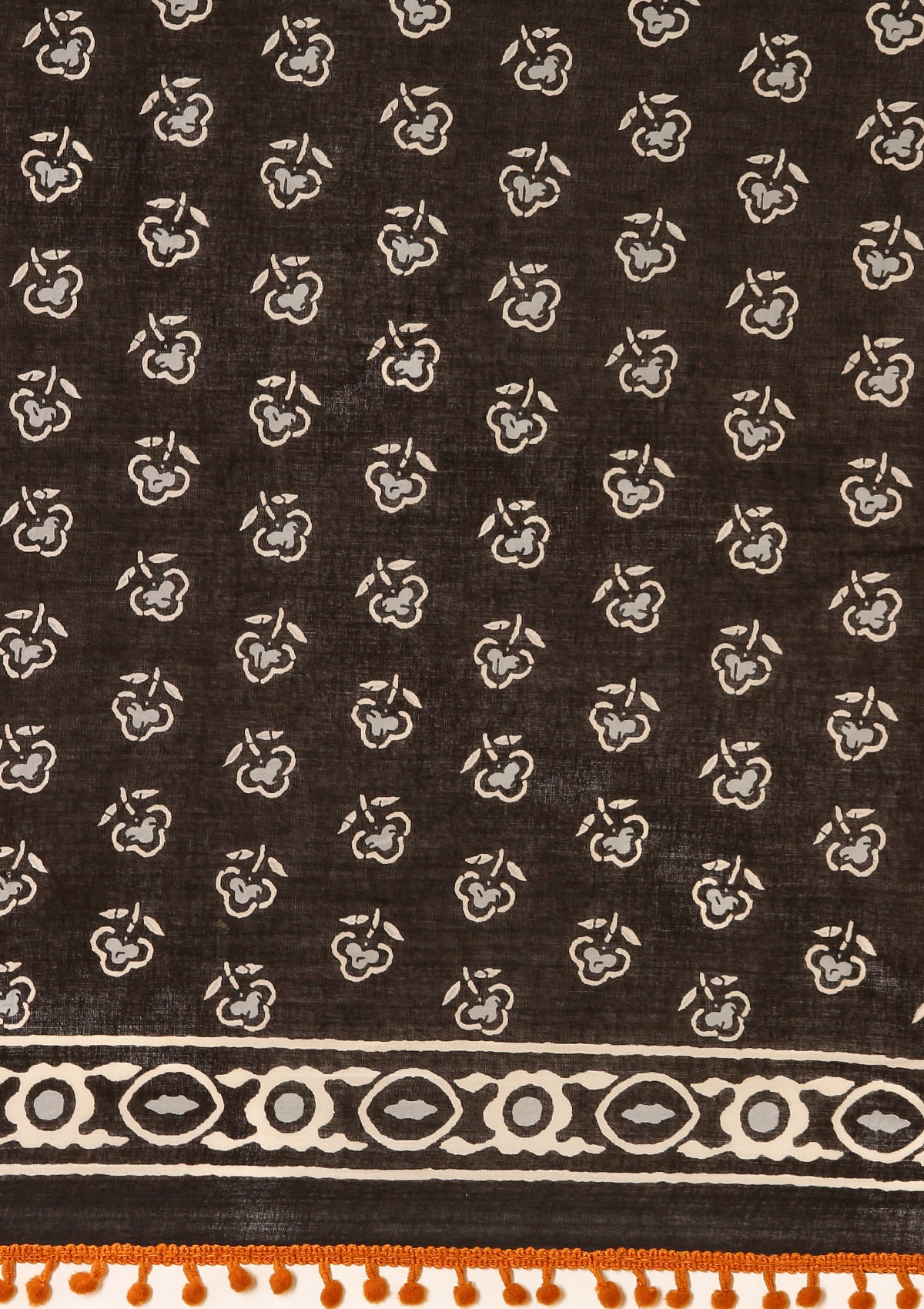 Black Cotton Saree