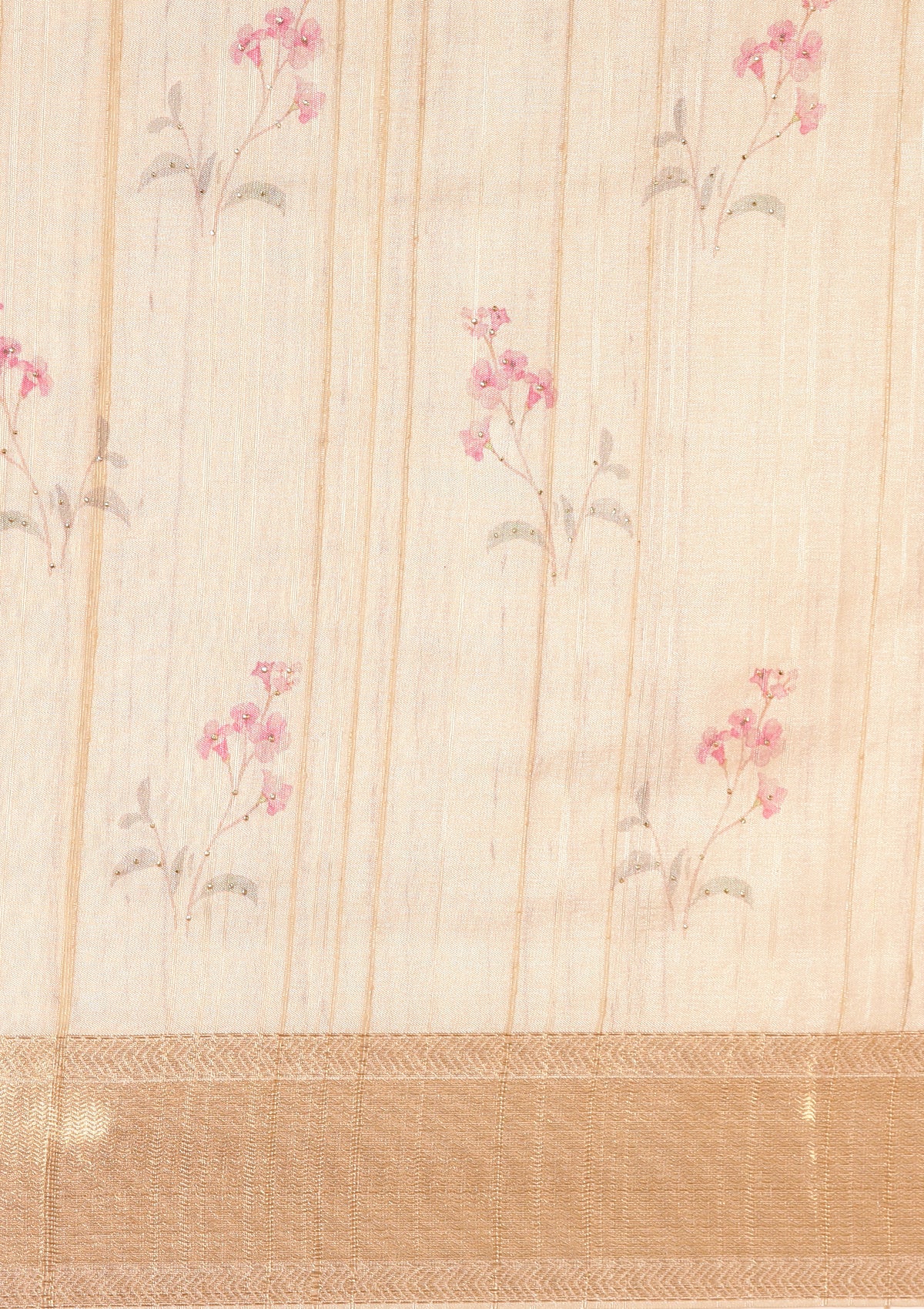OFF White Tussar Saree