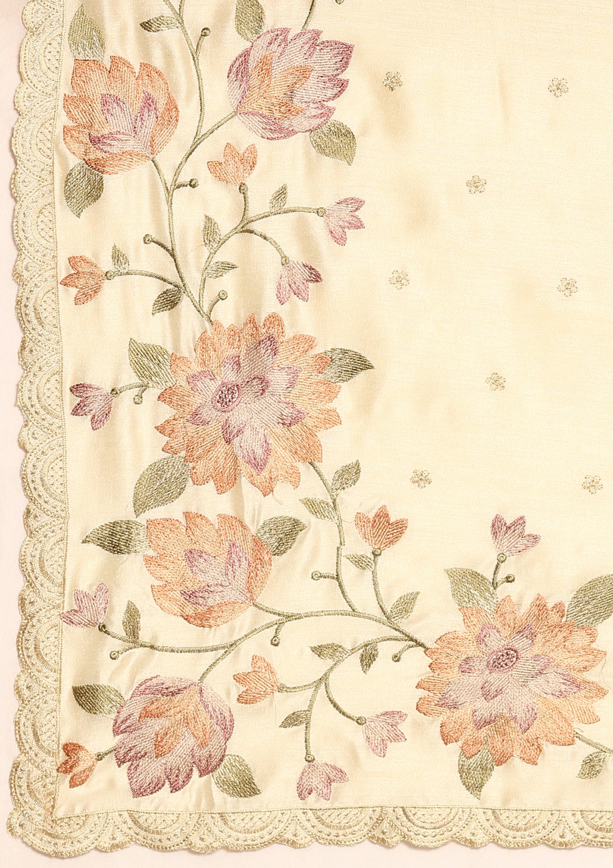 Linen Floral Saree