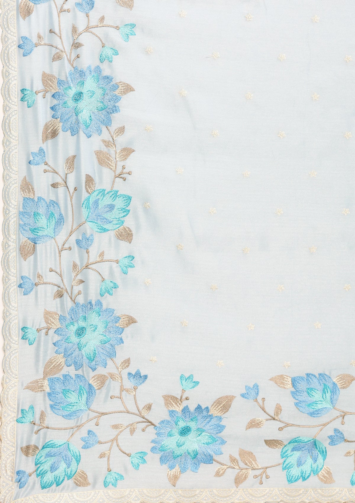 Linen Floral Saree