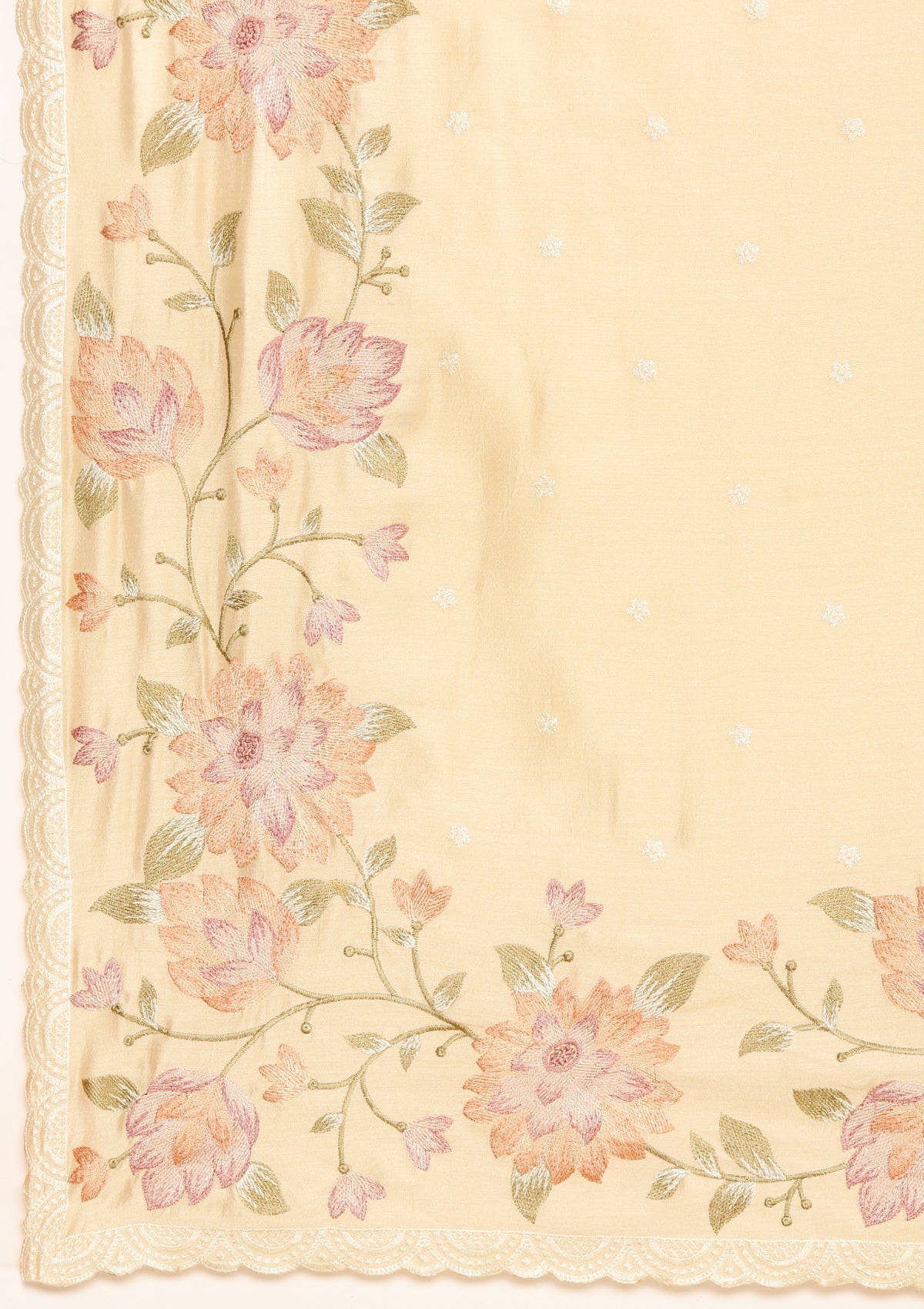 Linen Floral Saree