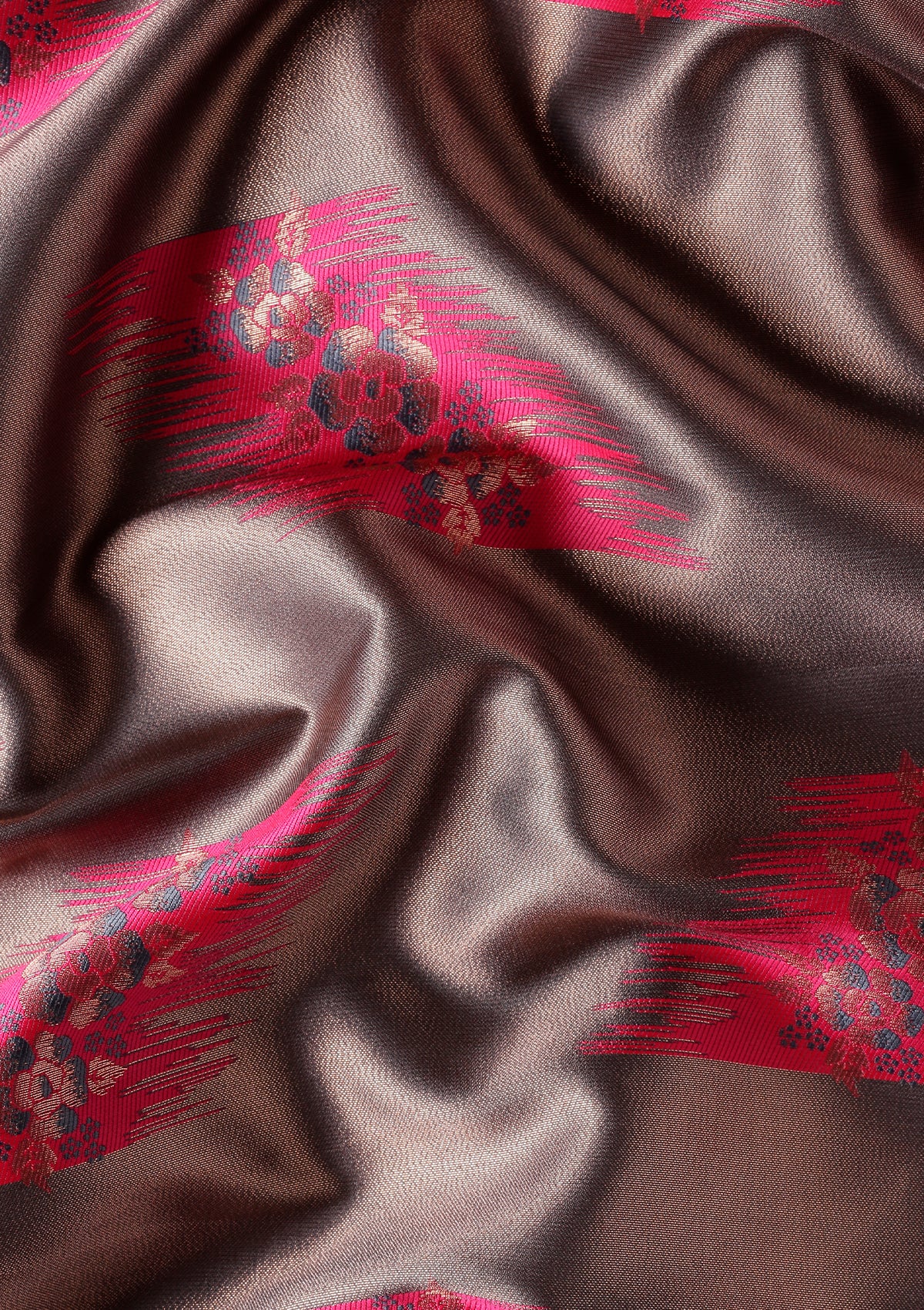 Pink Saree with Floral
