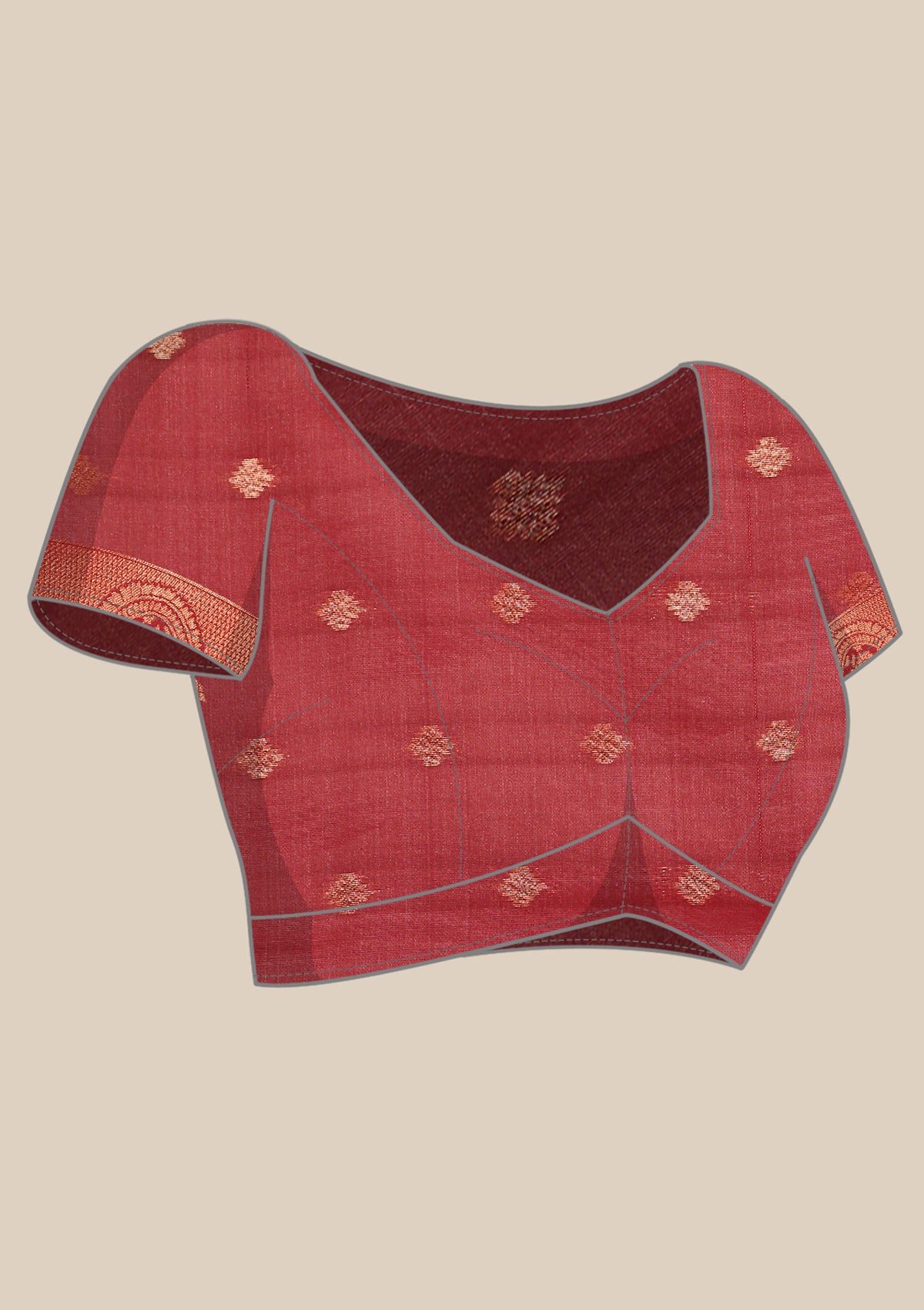Rose Gold Art Silk Saree
