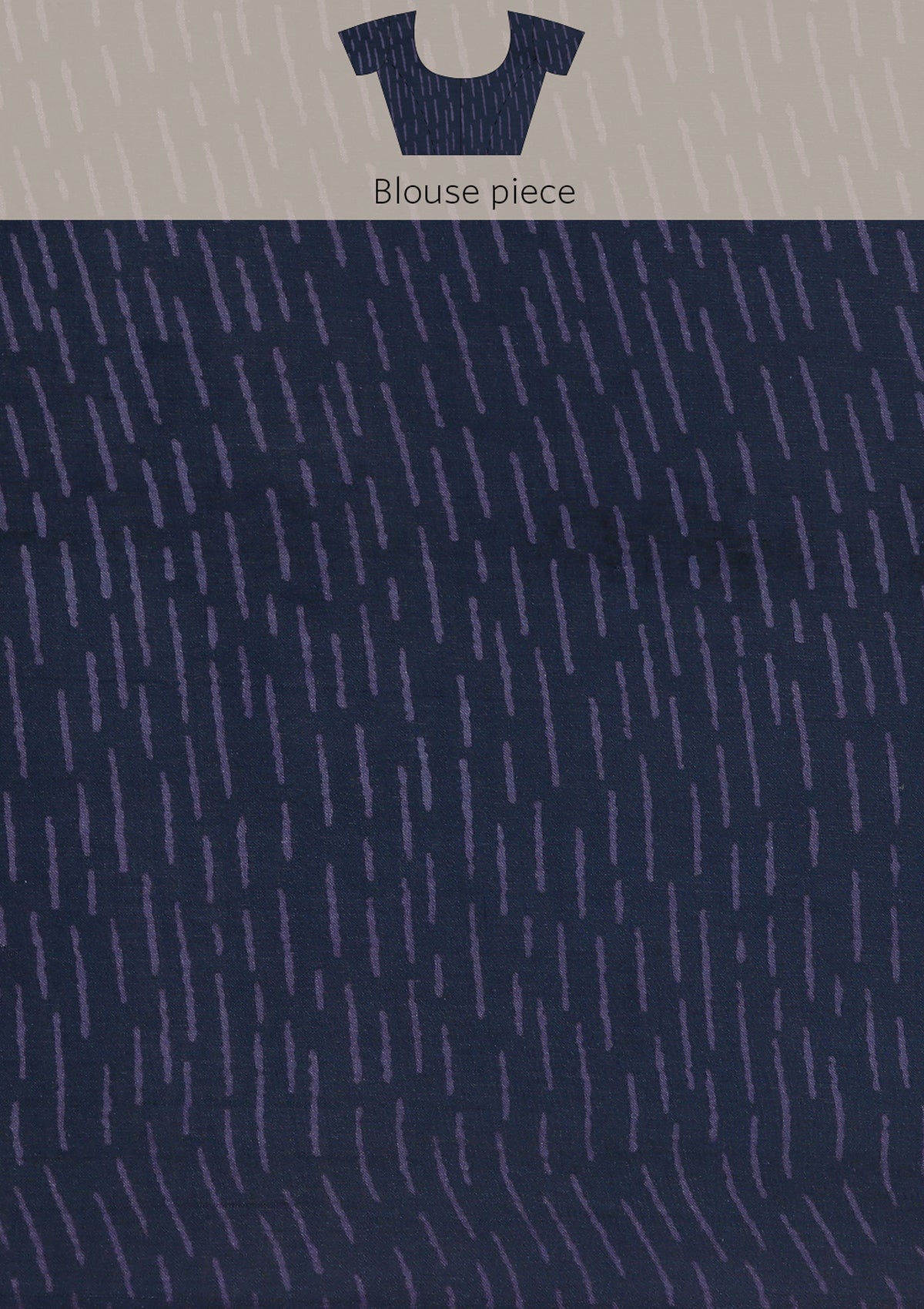 Indigo Block Printed Cotton Saree - Taashi
