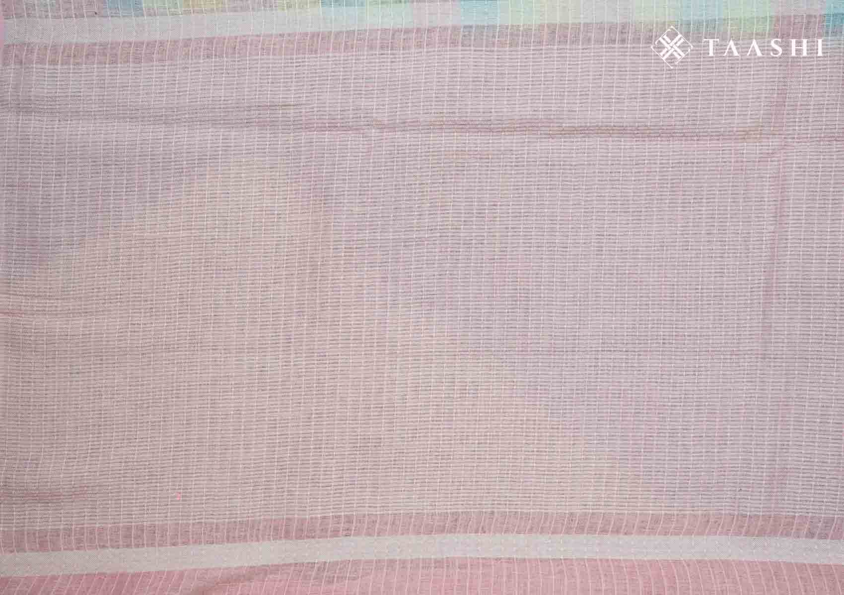 Multicolor Striped Linen Saree