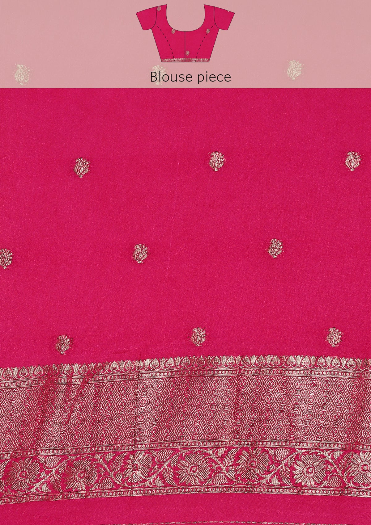 Orange Zari Woven Georgette Saree