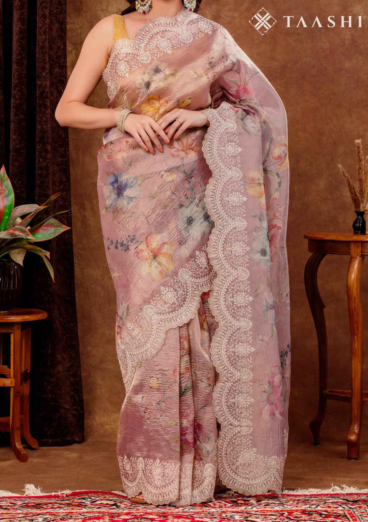 Semi Tissue Saree