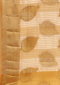 Golden Betel Leaf Woven Tussar Saree - Taashi