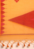 Yellow Kasuti Pattern Woven Tussar saree - Taashi