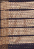 Dark Blue Traditional Zari Butta Woven Tussar Saree - Taashi