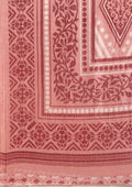Dusty Pink Butti Printed Art Tussar Matka Silk Saree - Taashi