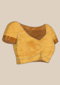 Golden Betel Leaf Woven Tussar Saree - Taashi