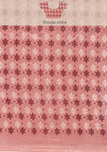 Dusty Pink Butti Printed Art Tussar Matka Silk Saree - Taashi