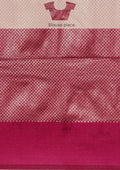 Violet Jacquard Pattern Placement Tussar Saree - Taashi