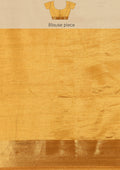 Golden Betel Leaf Woven Tussar Saree - Taashi