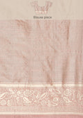 Mauve Jaal Woven Tussar Saree - Taashi