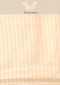 Cream Fancy Embroidery Tussar Saree - Taashi