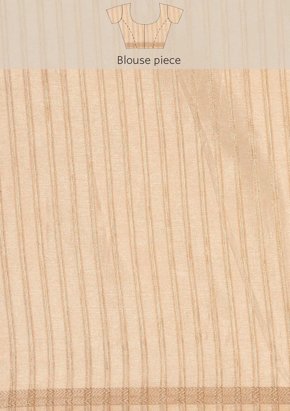 Cream Fancy Embroidery Tussar Saree - Taashi