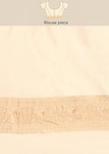 Cream Traditional Pattern Woven Tussar Saree - Taashi