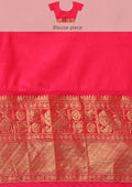 Dark Green Traditional Woven Pattern Kadial Silk Saree - Taashi