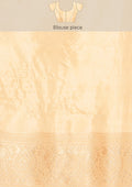 Pastel Beige Traditional Woven Tussar Saree - Taashi