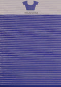 Royal Blue Striped Chiffon Saree - Taashi