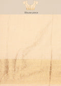 Cream Traditional Zari Woven Tussar Saree - Taashi