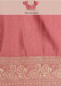 Mauve Traditional Pattern Woven Tussar Saree - Taashi