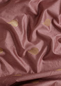 Mauve Traditional Zari Woven Tussar Saree - Taashi
