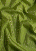 Green Traditional Zari Butta Woven Tussar Saree - Taashi