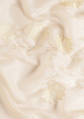 Cream A/O Floral Embroidered Tussar Saree - Taashi