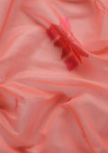 Peach Kasuti Pattern Woven Tussar saree - Taashi
