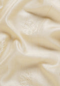 Cream Fancy Embroidery Tussar Saree - Taashi