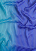 Blue Ombre Striped Chiffon Saree - Taashi