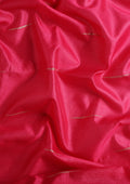 Magenta Placement Jacquard Woven Tussar Saree - Taashi