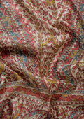 Tussar X Red Madhubani Printed Art Tussar Matka Silk Saree - Taashi