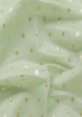 Mint Green Traditional Pattern Woven Tussar Saree - Taashi
