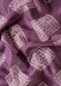 Purple Abstract Printed Tussar Saree - Taashi