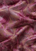 Magenta A/O Floral Printed Tussar Saree - Taashi