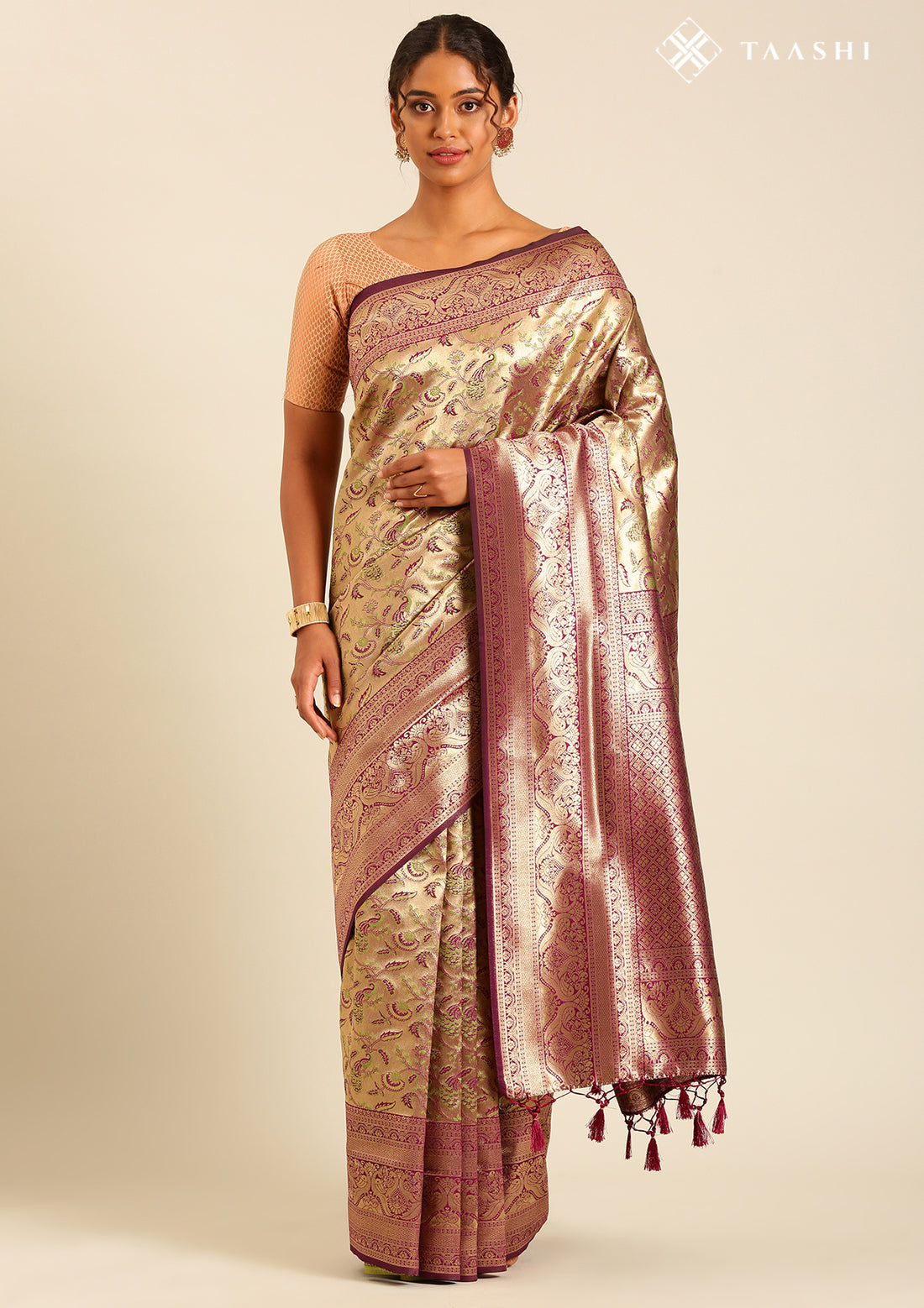 Floral Design Saree