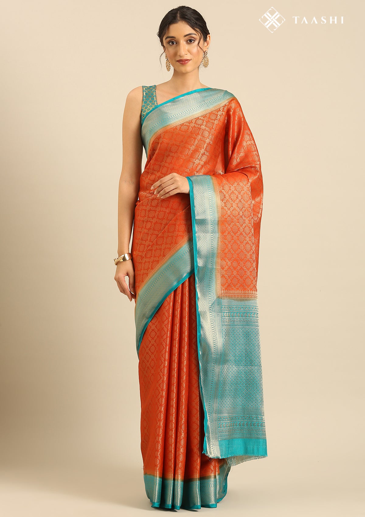 Green Semi Crepe Saree