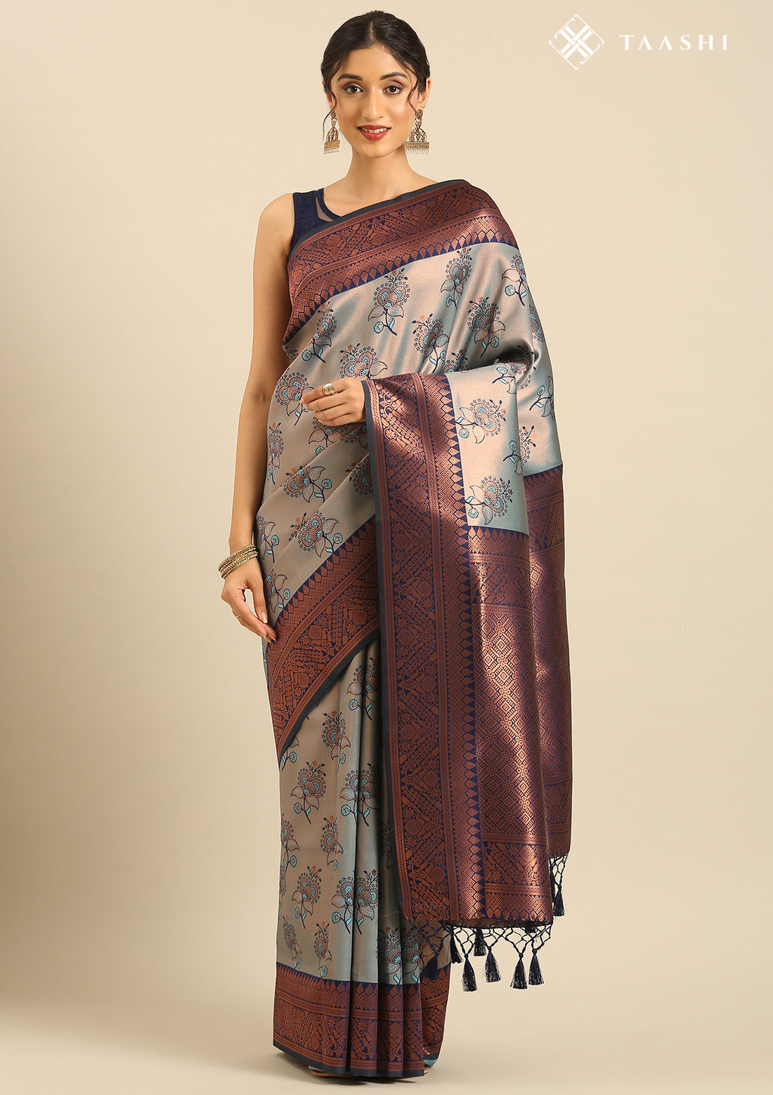 Floral Design Saree